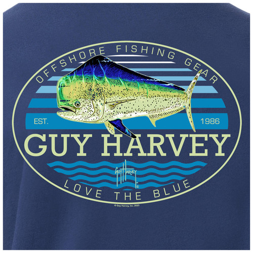 GHV55727-5SY1010 Guy Harvey Mens Retro Style Mahi Short Sleeve Pocket T-Shirt