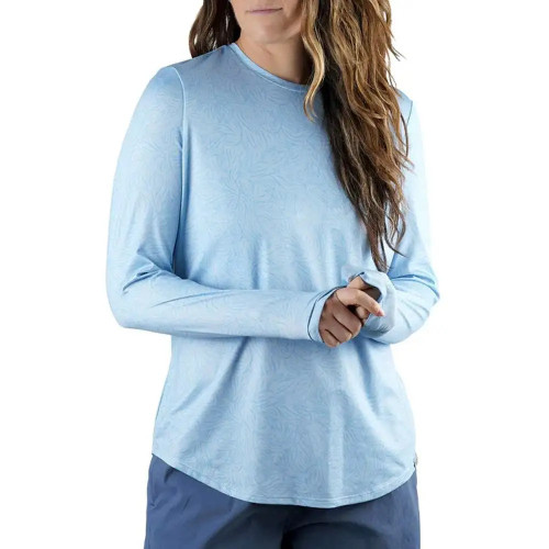 W61146 Aftco Womens Sandbar LS Performance Shirt