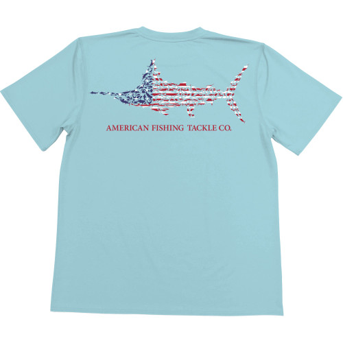 97564 Aftco Youth Jigfish Americana SS T-Shirt