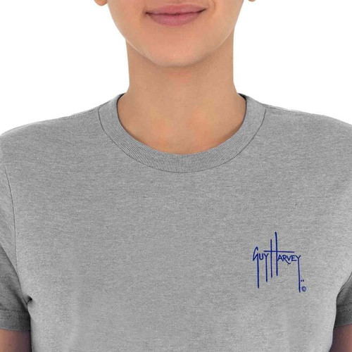 1SY1019 Guy Harvey Ladies Hibiscus Dawn Short Sleeve T-Shirt