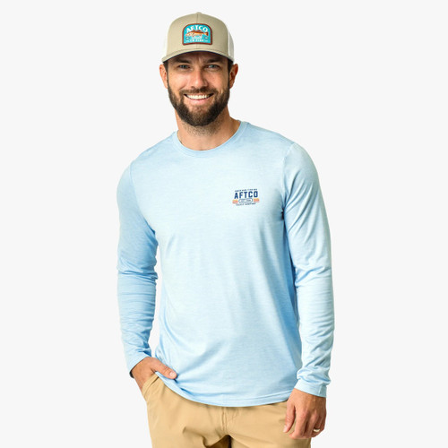 AFTCO M61242 License Plate UVX LS Sun Protection Shirt