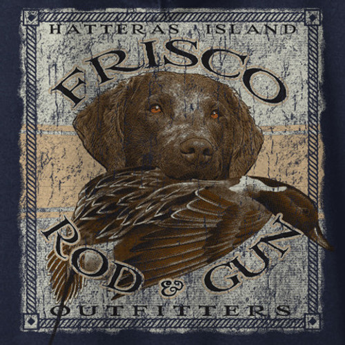 Frisco Rod & Gun Crewneck Sweatshirt with Chessie Print
