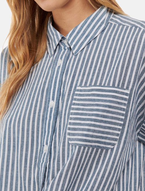 101472 Barbour Betony Short Sleeved Womens Linen Shirt