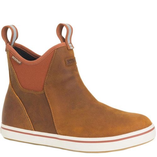 XAL700 XTRATUF 6 Inch Leather Ankle Deck Boots - Burnt Orange