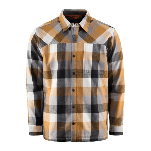 40116 Grundens Bankside Lined Shacket - Freestone Plaid