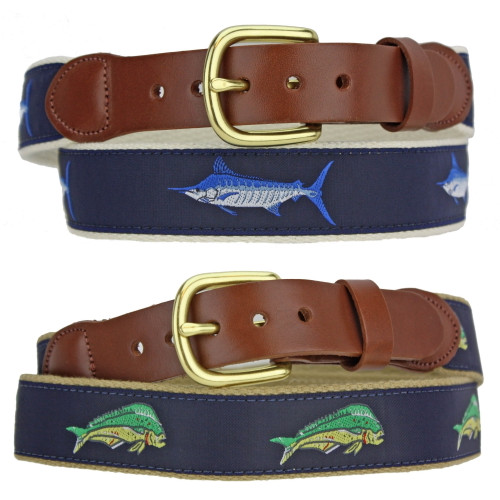 126-Motif Leather Man Motif Belt