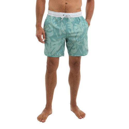 1004261001 Pelagic Downswell El Nino 18" Elastic Waist Shorts - Sage