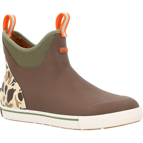 XMADBC90 XTRATUF Camp Fleece Lined Ankle Deck Boot - Bison/Duck Camo