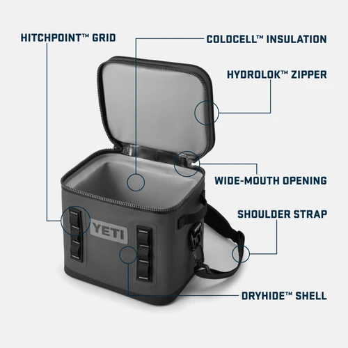18060131423 Yeti Hopper Flip 12 Soft Cooler Charcoal