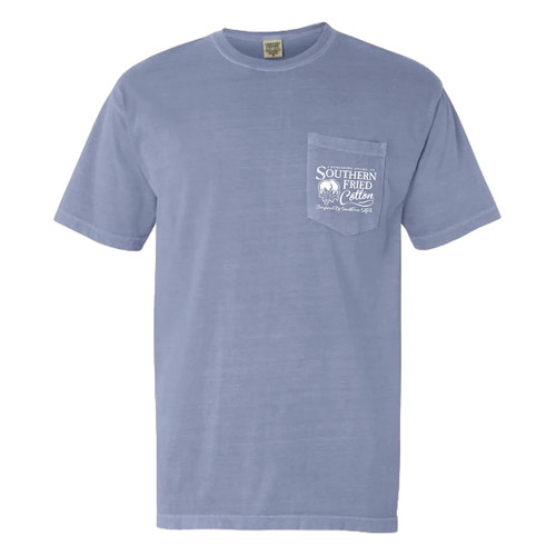 SFM12373 Southern Fried Cotton Waterfowl Short Sleeve Tee - Ice Blue