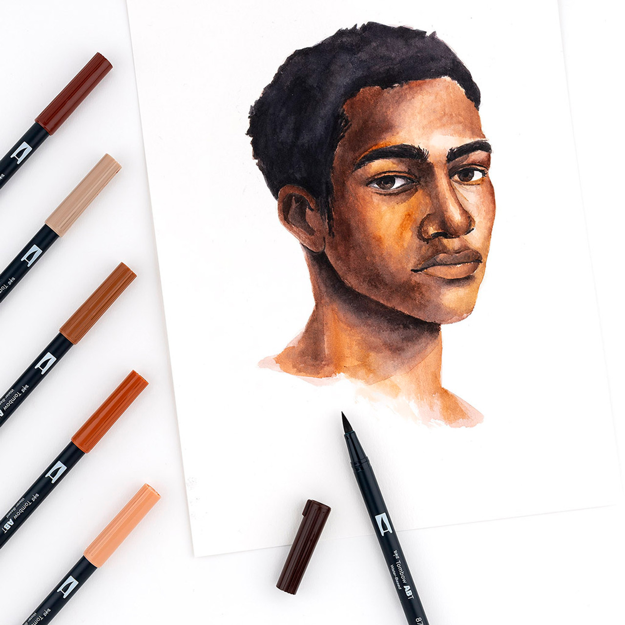 Tombow Dual Brush Marker Set - Portrait — Camp Fashionista