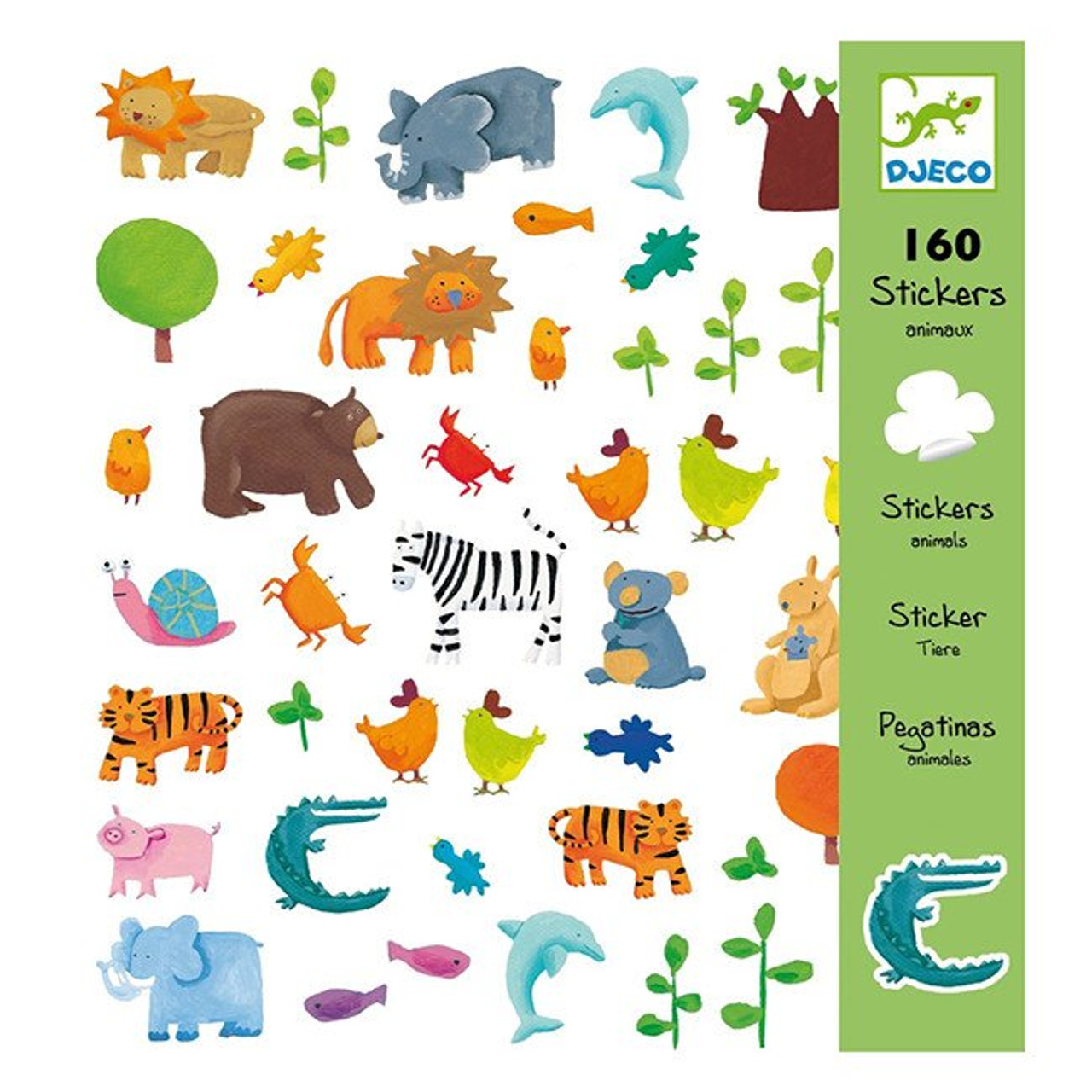 Stickers repositionnables - Animaux - Djeco - Découpage - Pliage