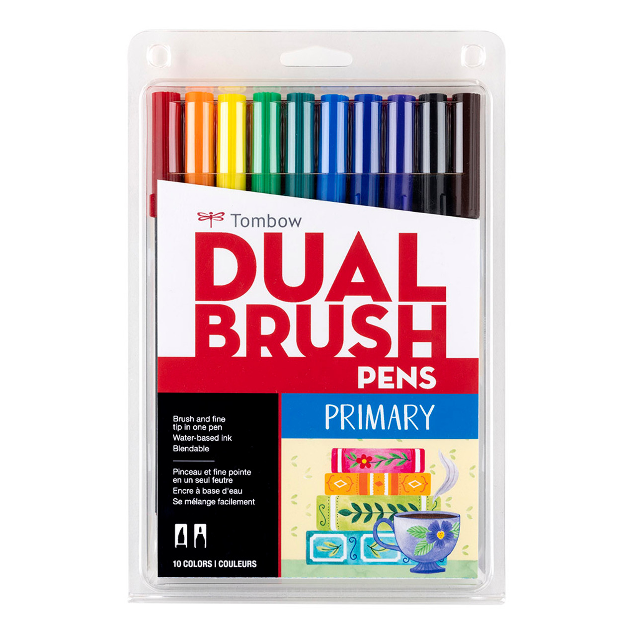 Tombow Primary Palette Dual Brush Pen Set