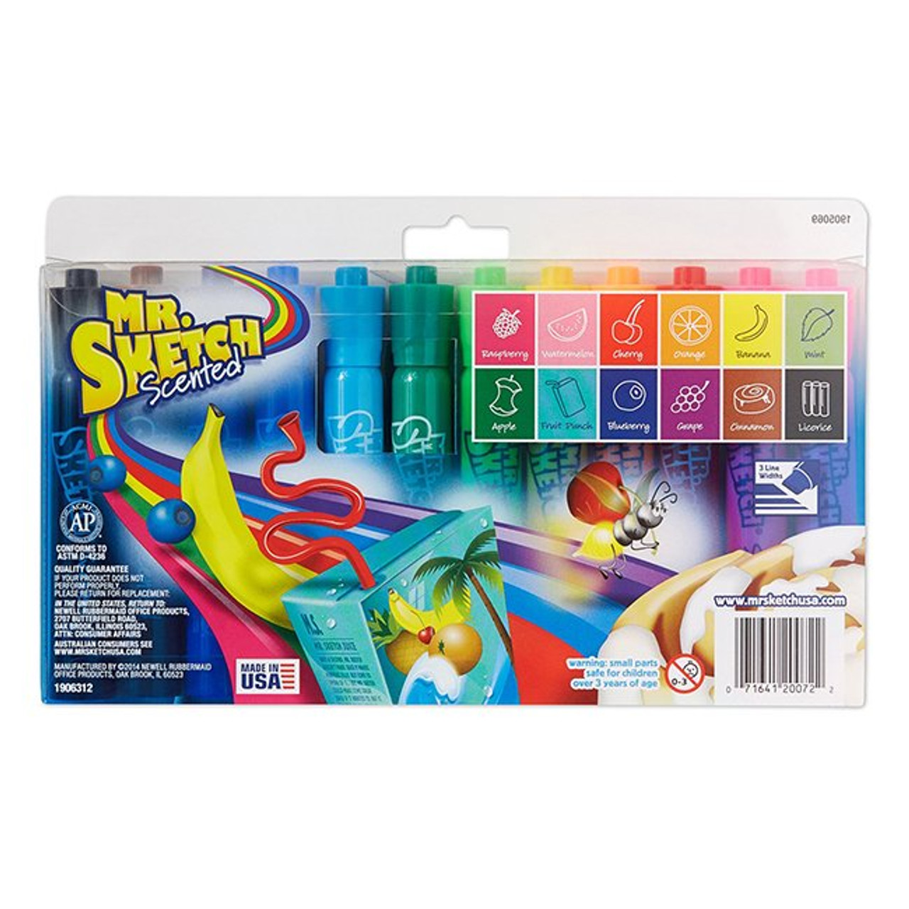 Mr. Sketch Scented Water Color Markers, 12 Color Set(20672)