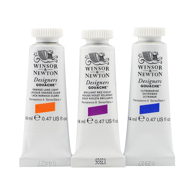 Winsor & Newton Designers (ウィンザー＆ニュートン) デザイナーズ ガッシュ 入門 絵の具セット フランス製 絵の : Winsor \u0026 Newton Designer\u0027s Gouache, 14 ml (0.47oz