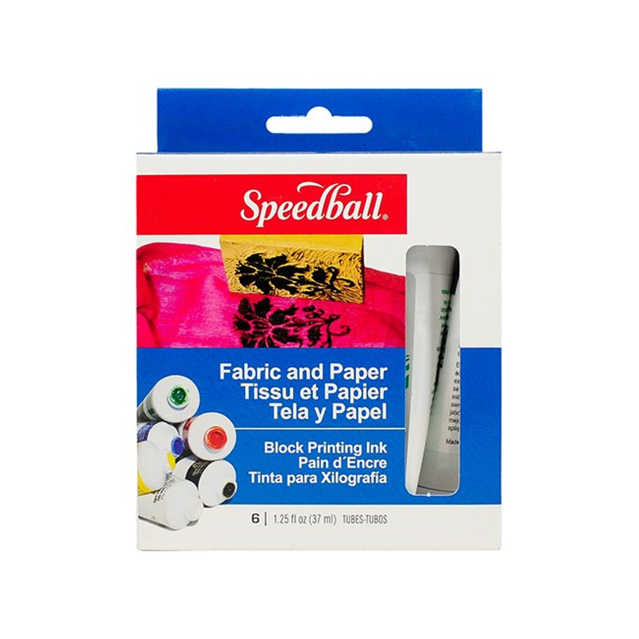 Speedball Fabric Block Printing Ink 37 ml. Set of 6 - Delta Art