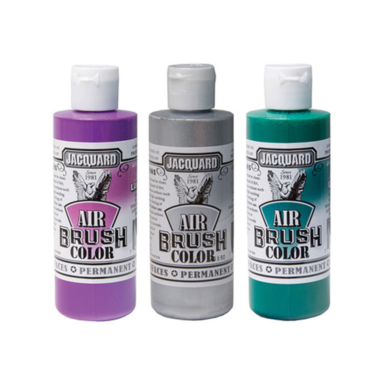 Jacquard Airbrush Colours 9pk Air Brush Paint Fabric Wood Leather