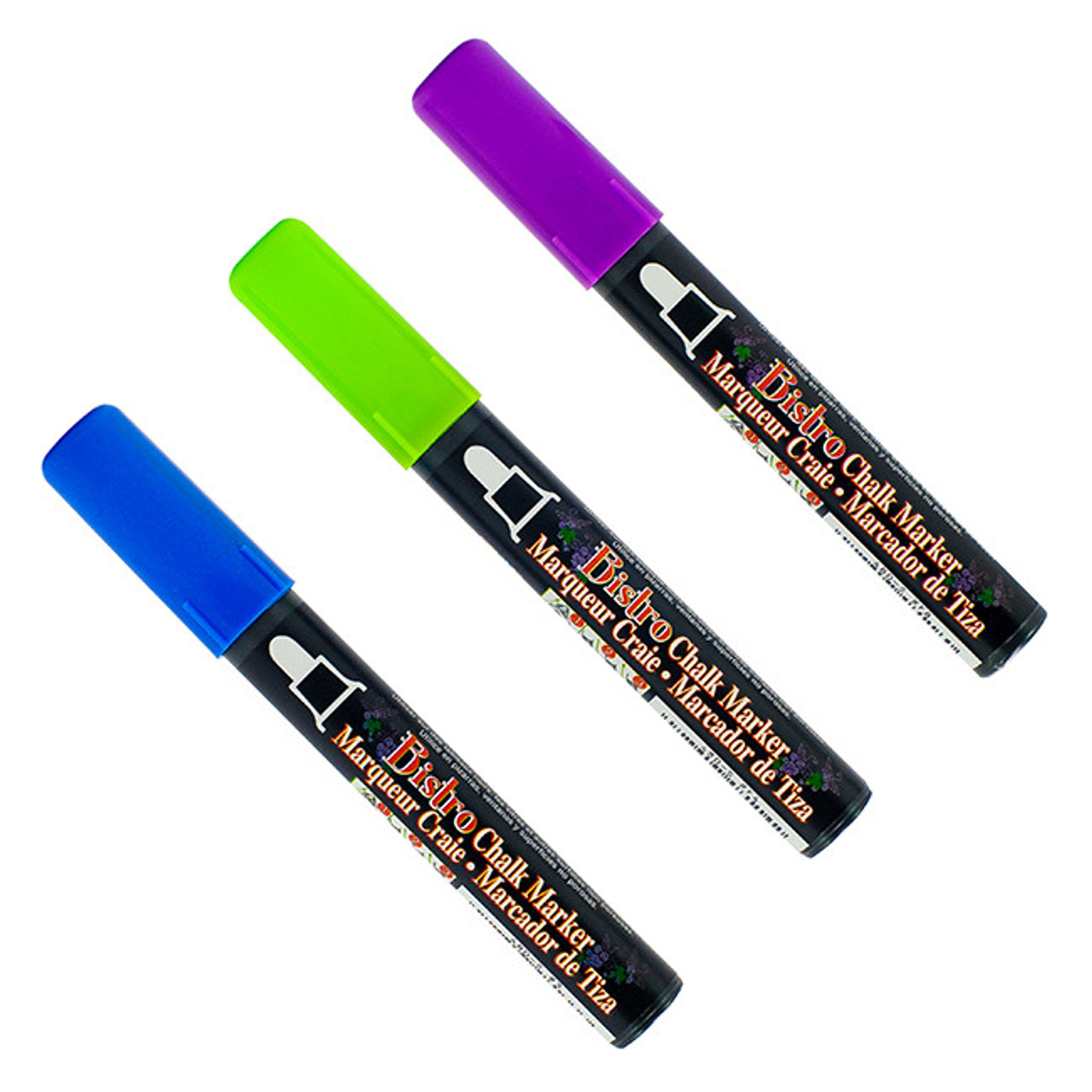 Uchida Bistro Chalk Markers Dry Erase Markers - RED BLUE WHITE GREEN –  Magic Whiteboard Products