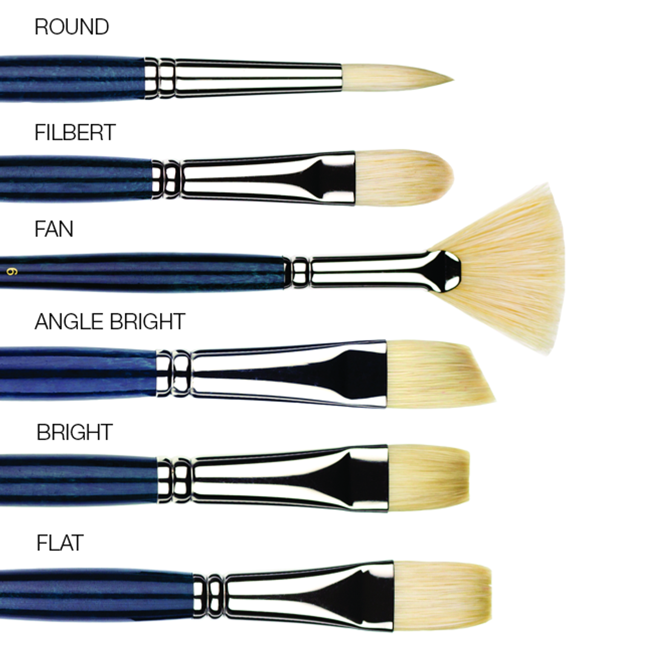 Princeton Series 5200 Natural Bristle Brushes - Artist & Craftsman