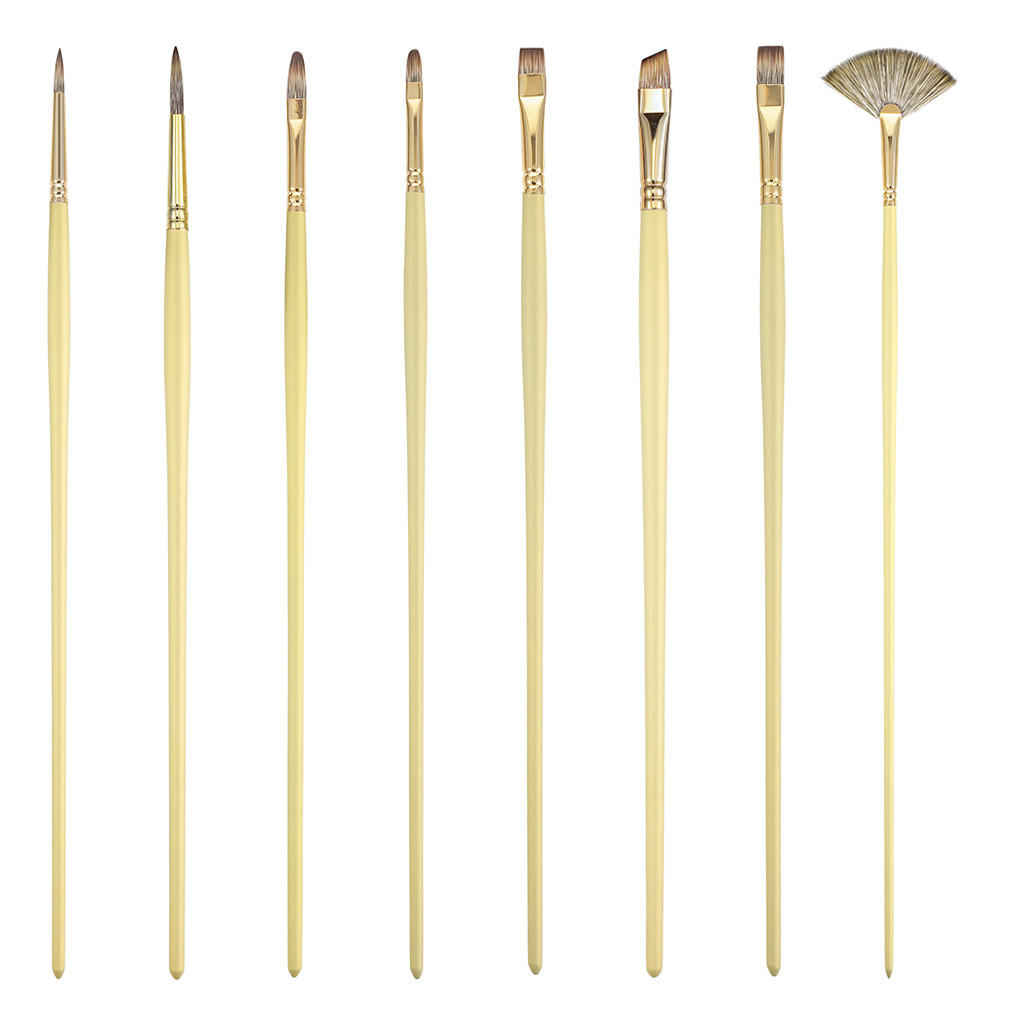 Princeton Series 6600 Imperial Synthetic Mongoose Long Handle Brushes