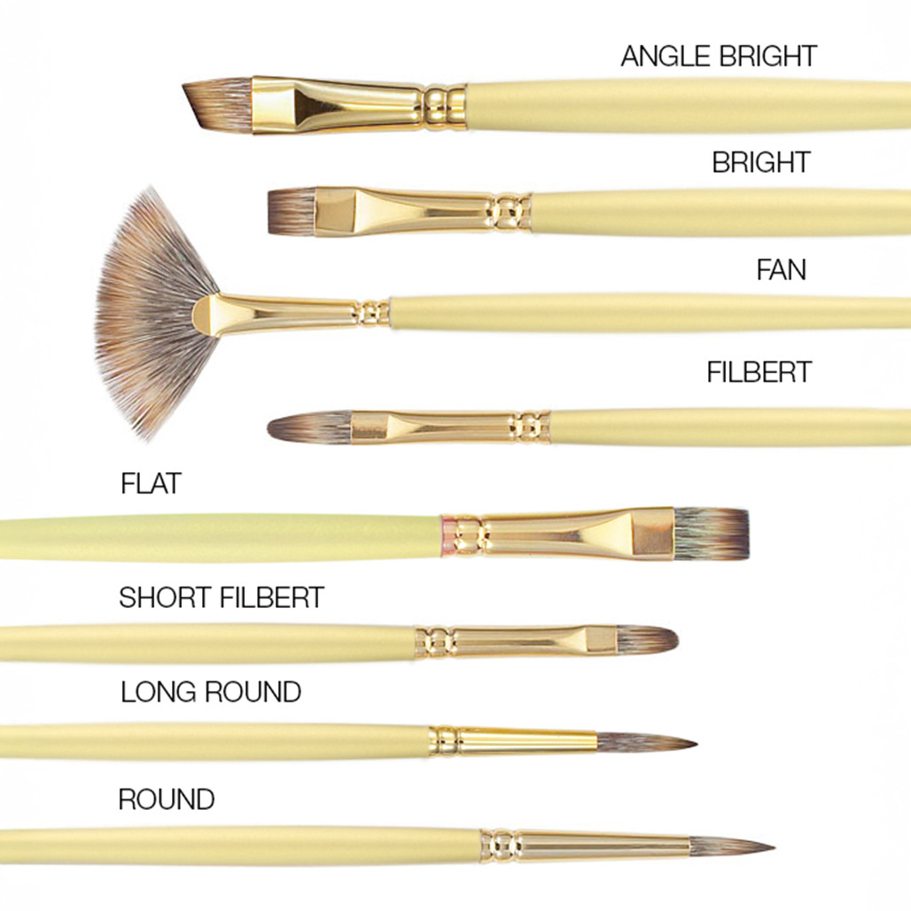 Princeton Series 6600 Imperial Synthetic Mongoose Long Handle Brushes