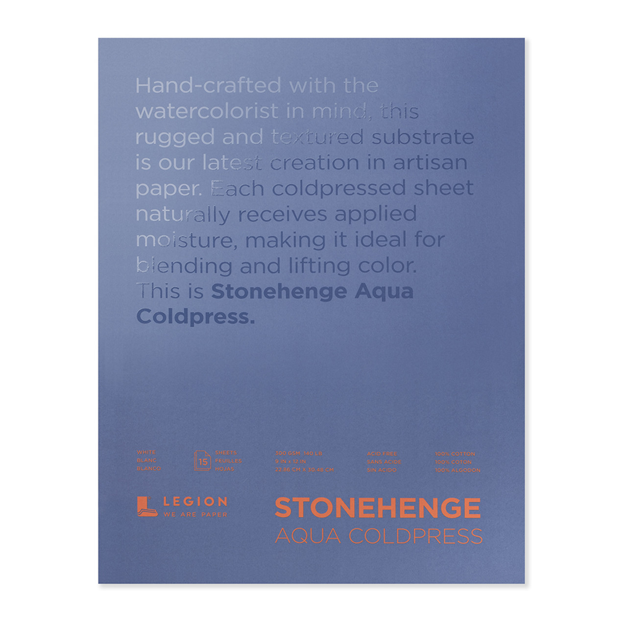 Stonehenge Aqua Black Watercolor Paper