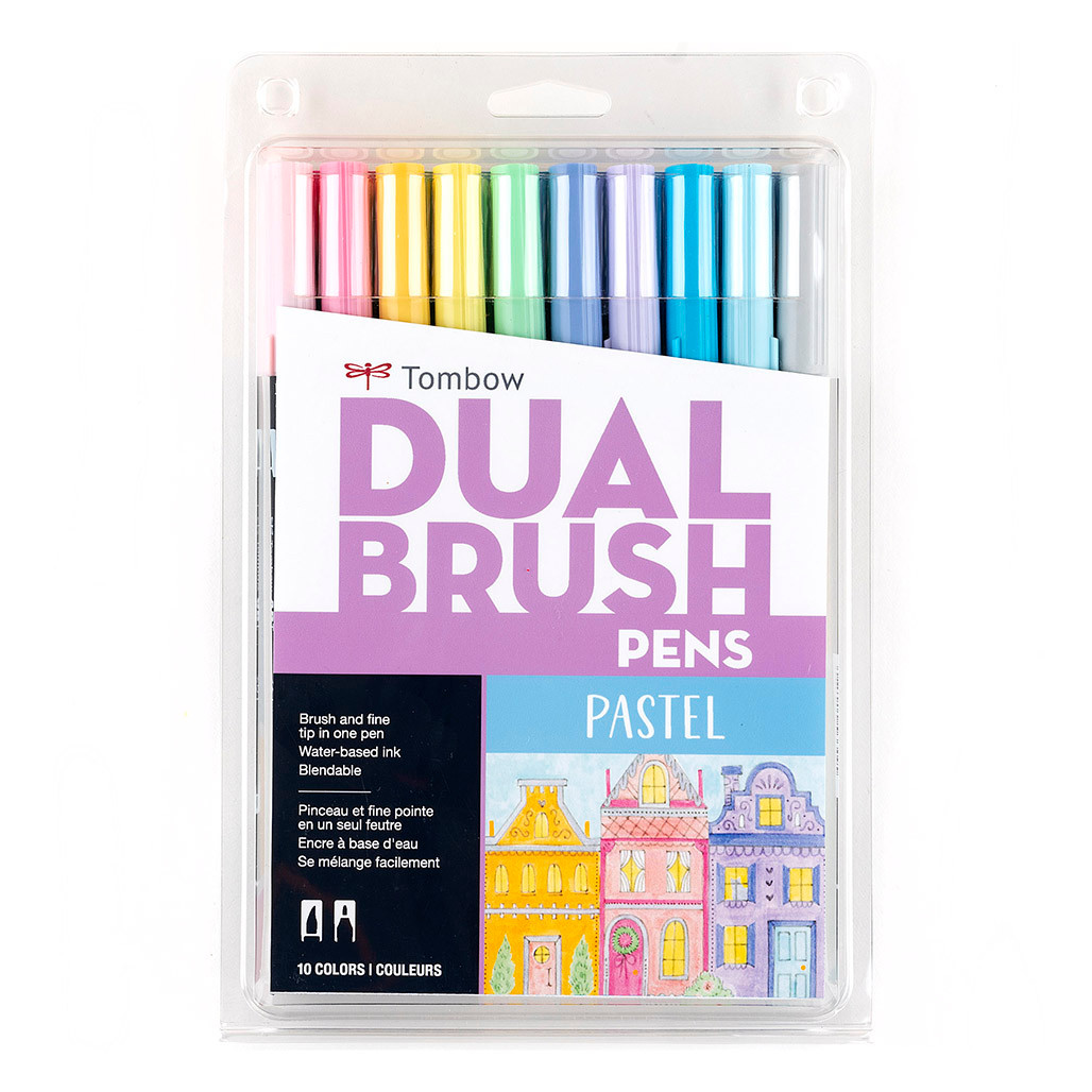 Tombow Pastel Palette Dual Brush Pen Set