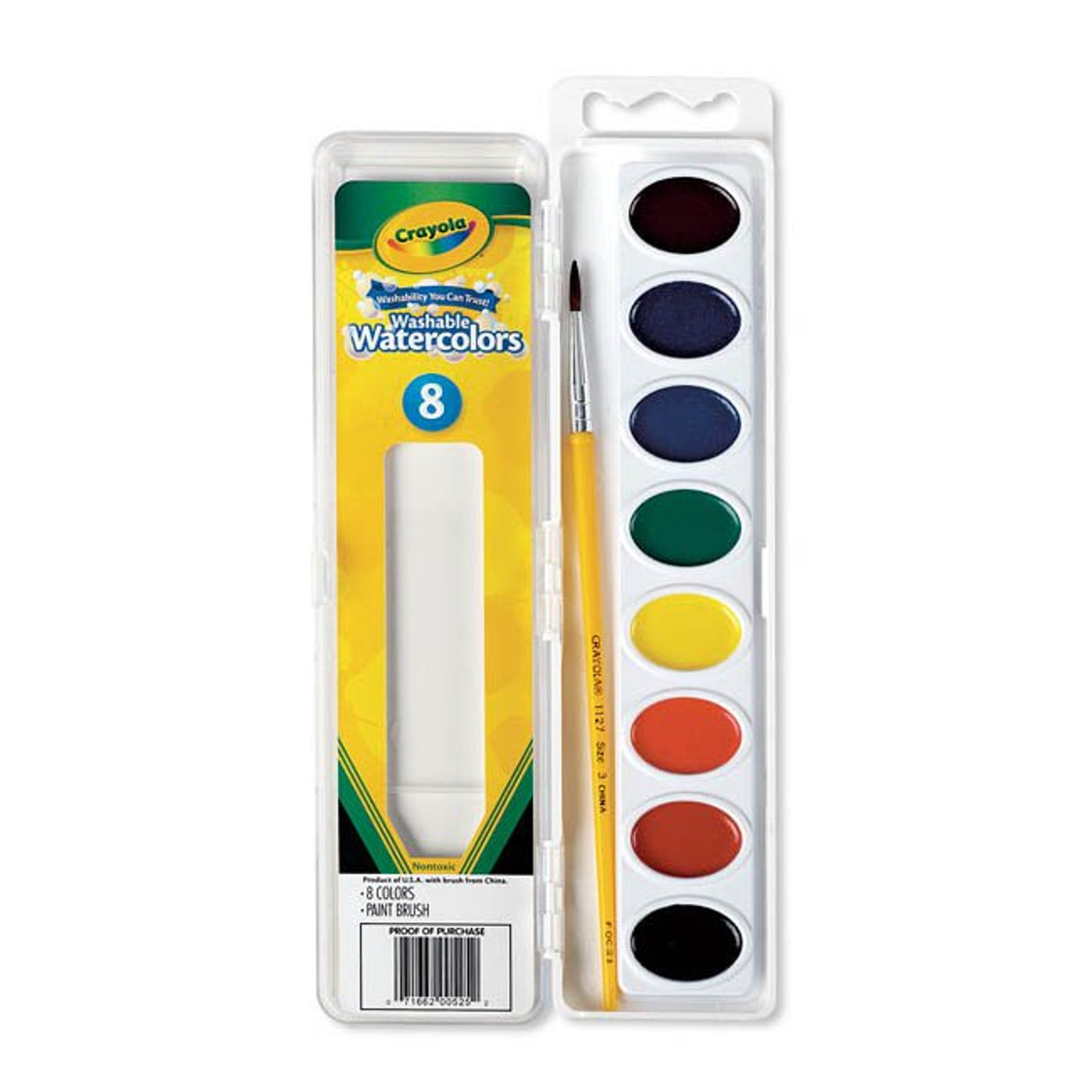 Crayola Washable Watercolor, 8 Colors - Artist & Craftsman Supply