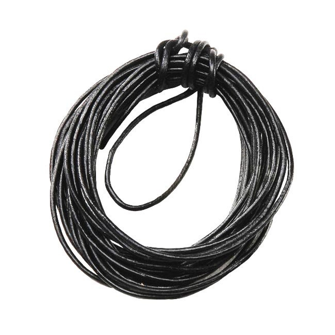 Black Leather Cord - Artist & Craftsman Supply