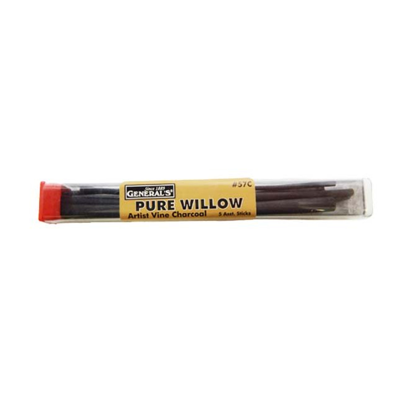 General's Willow Charcoal, 5 Pack - Artist & Craftsman Supply