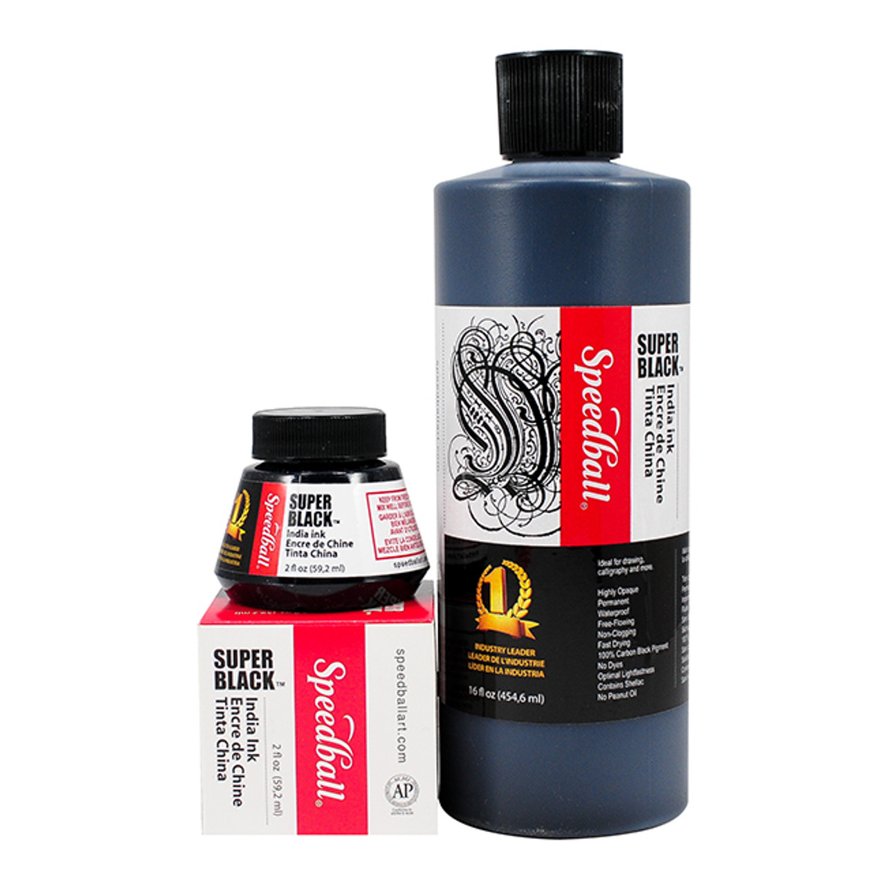 Speedball Super Black India Ink - Artist & Craftsman Supply