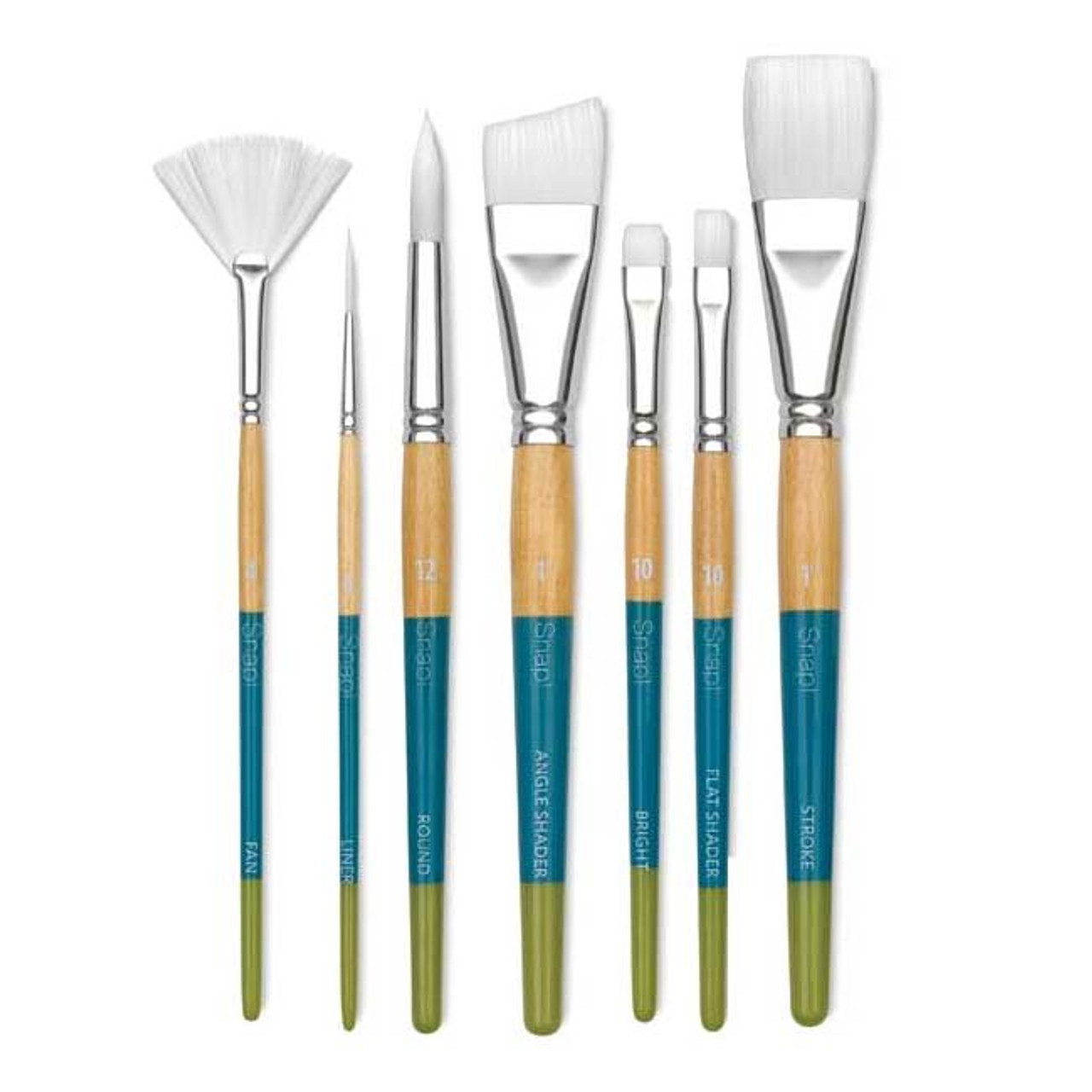 Princeton Series 9850 Snap! White Taklon Brushes - Artist