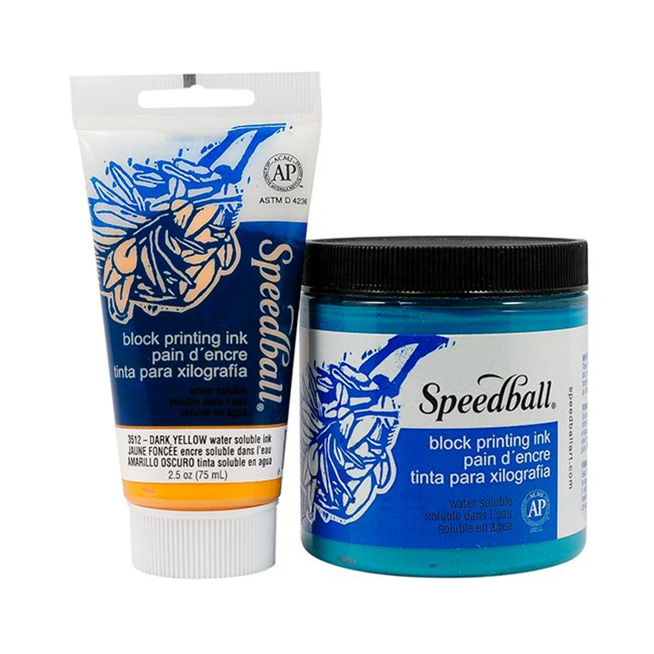 Speedball Water Block Prtg Ink 473Cc Blue