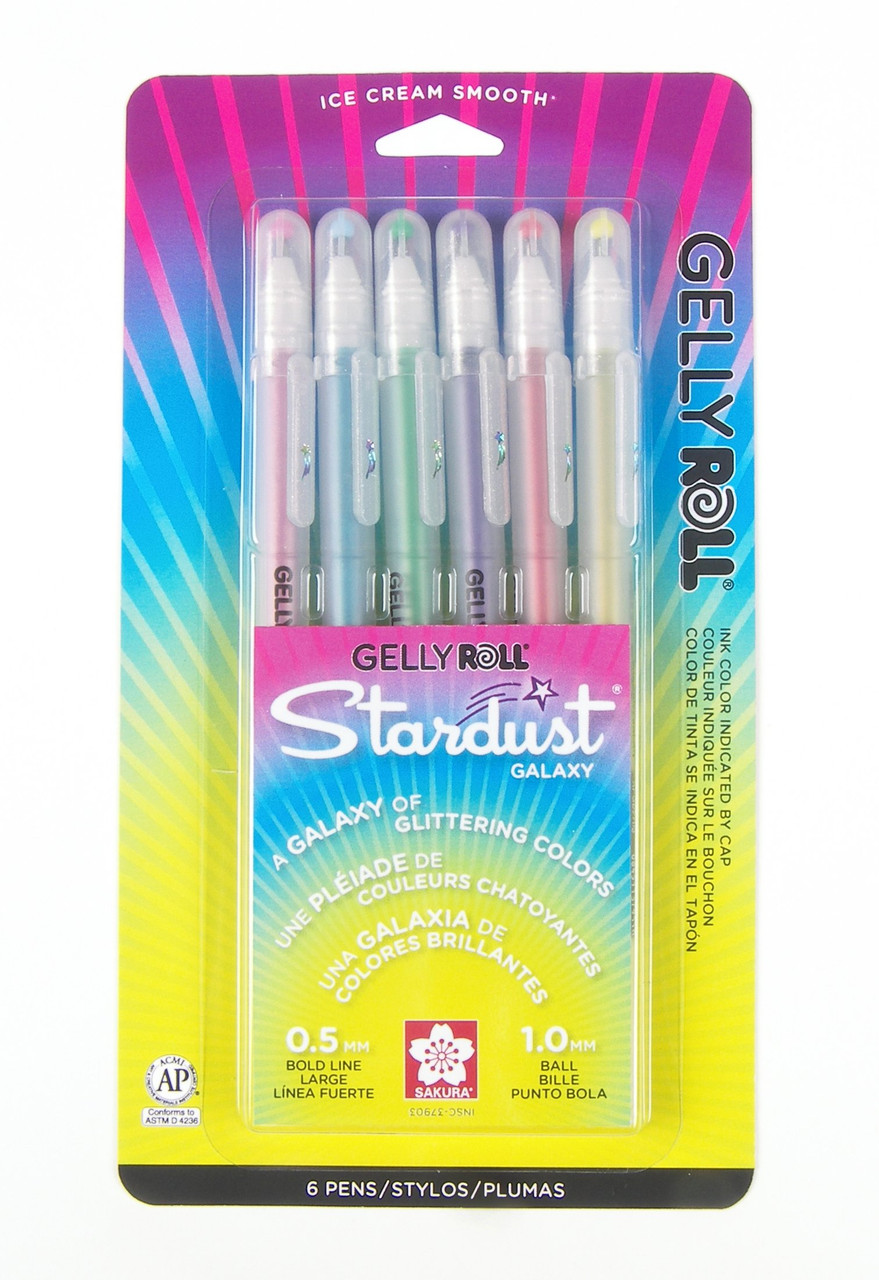 SILVER Stardust Glitter Gel Pen by Sakura