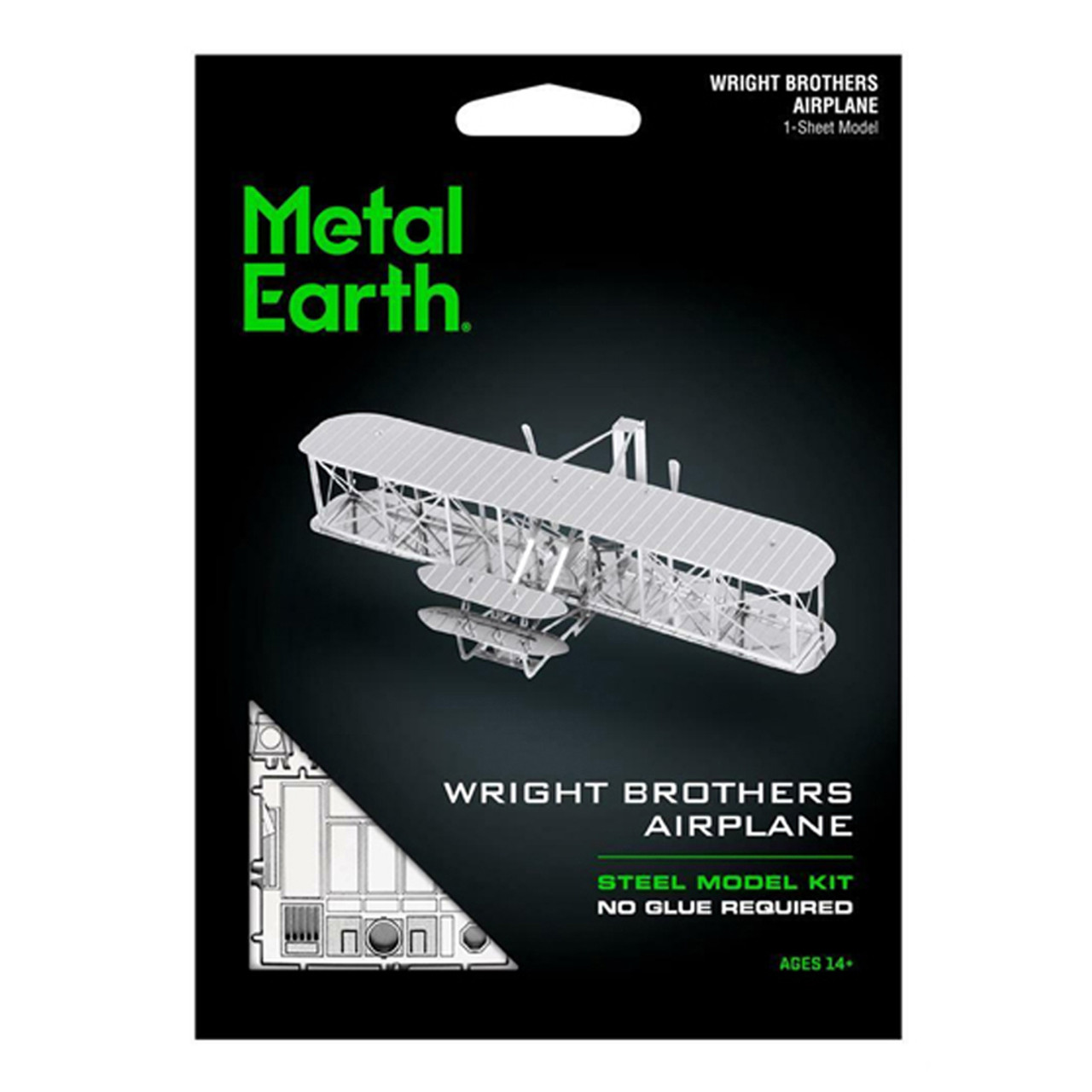 Metal Earth Wright Brothers Airplane 3D Metal Model Kit Artist