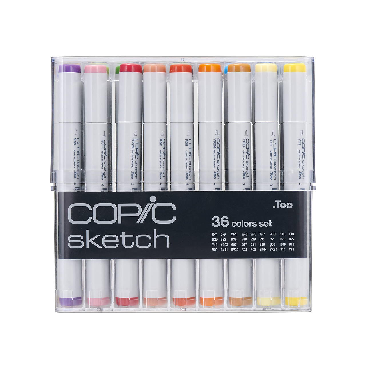 Copic Sketch Alcohol-Based Markers, 36pc Set