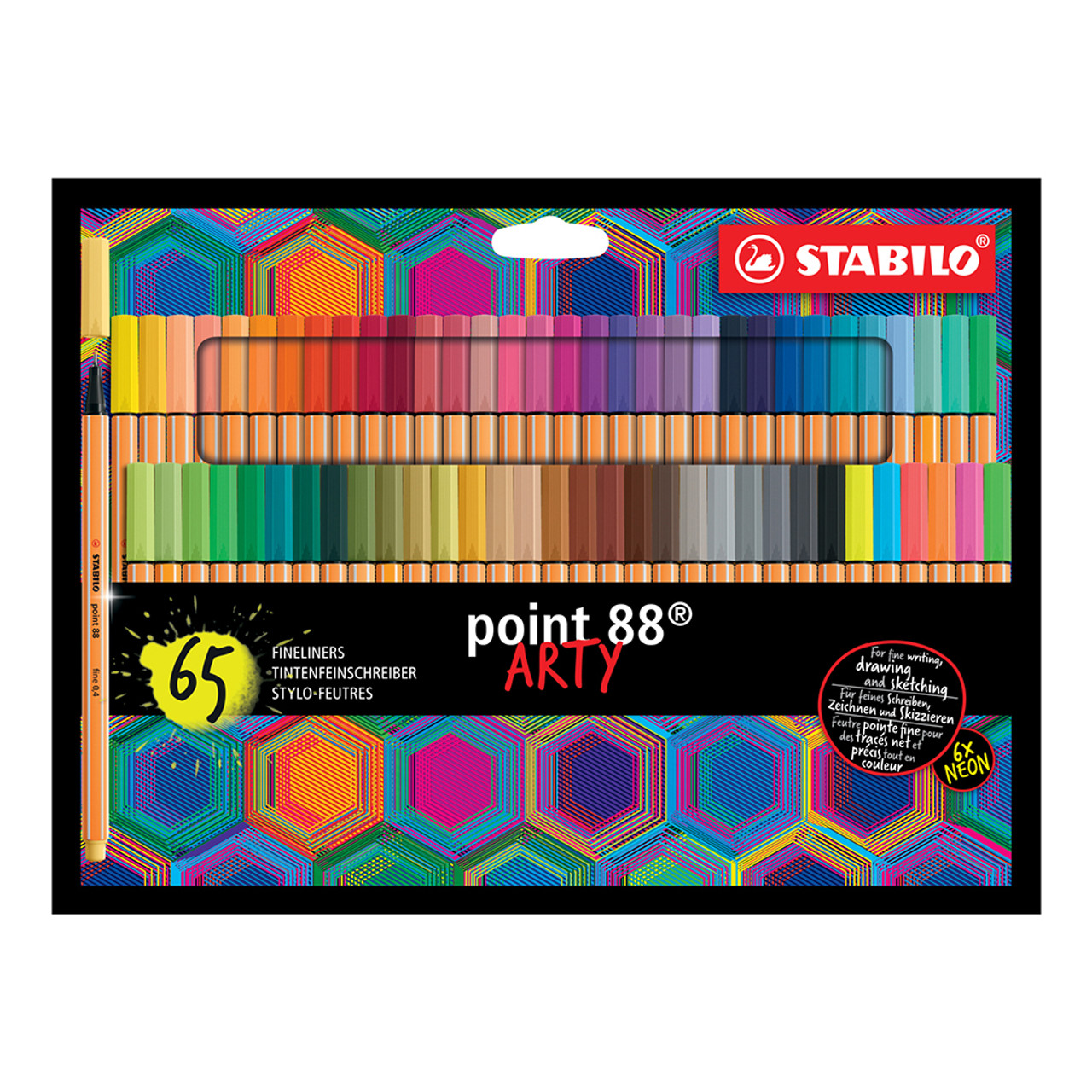 Stabilo Point 88 Arty Set, 65 Colors - Artist & Craftsman Supply