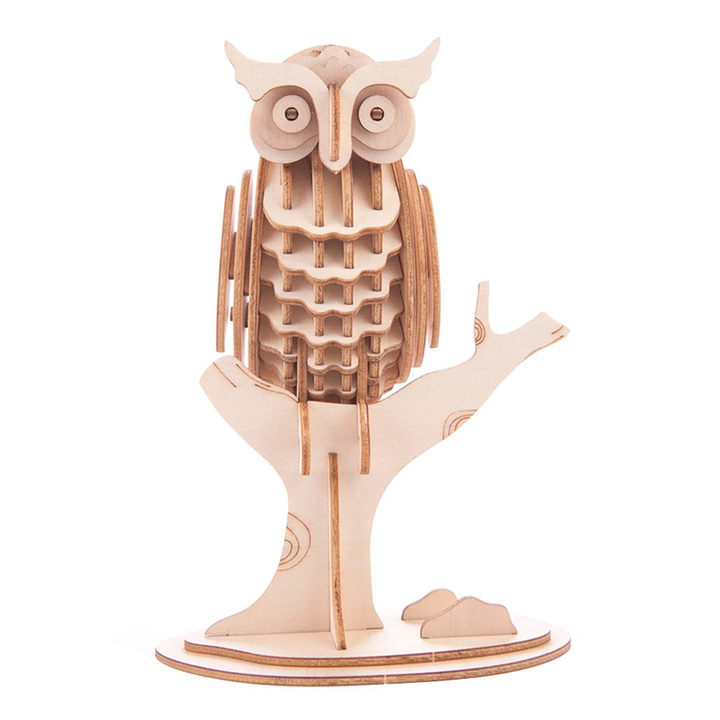 Kikkerland Owl 3D Wooden Puzzle