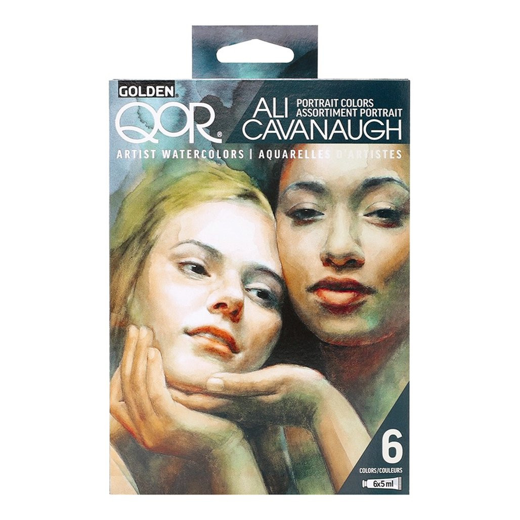 Golden QoR Watercolor 6-Color Ali Cavanaugh Portrait Colors Tube Set