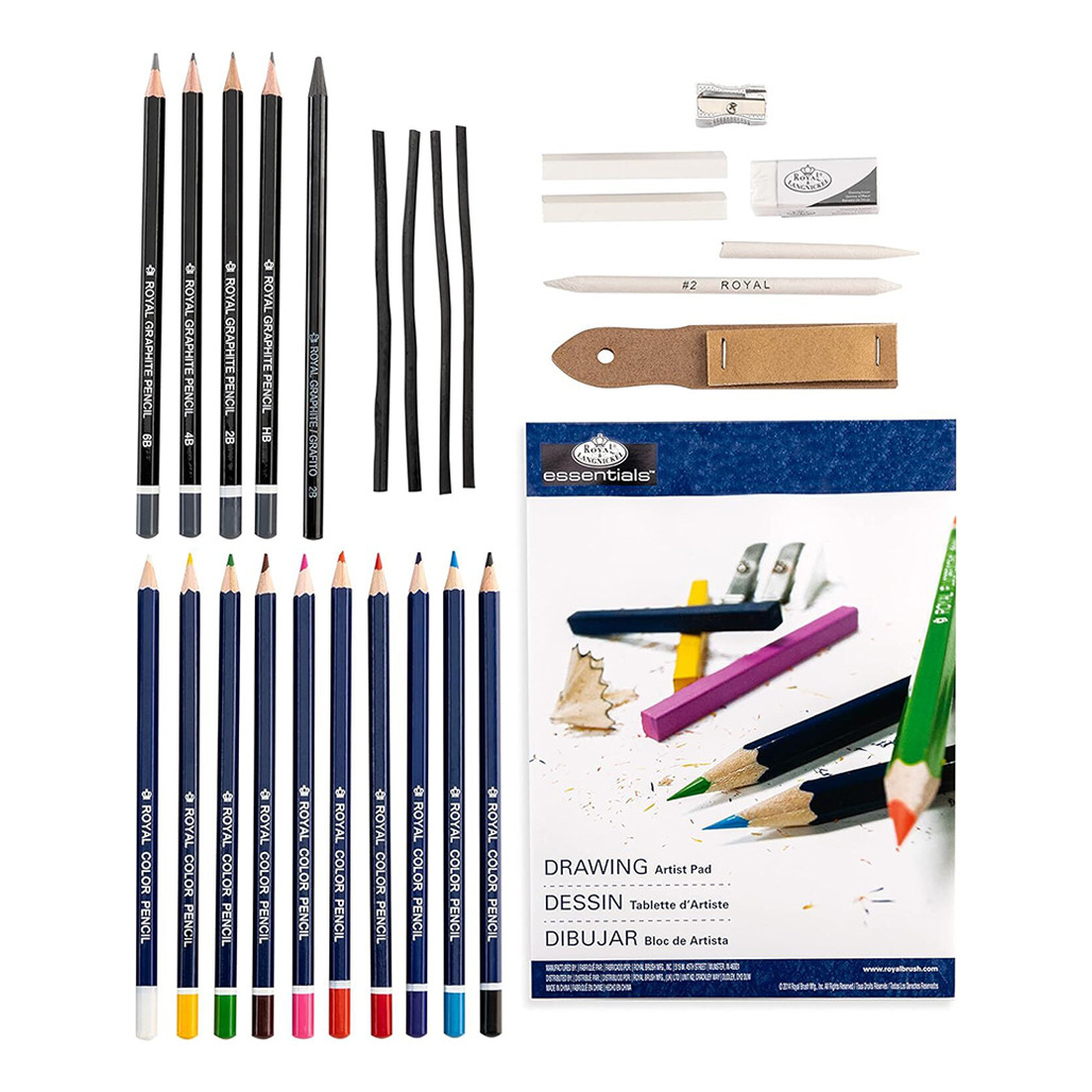 Royal & Langnickel Draw & Sketch Artist Tin Set