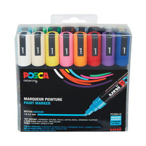 uni POSCA Acrylic Paint Marker - PC-5M Medium - 8 Earth Tone Color