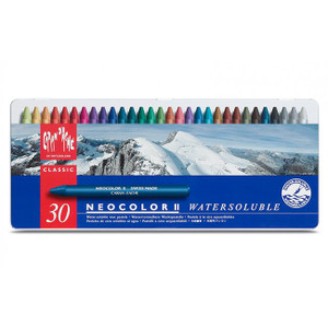 caran d'ache neocolor ii (a.k.a. crayons for adults) - white