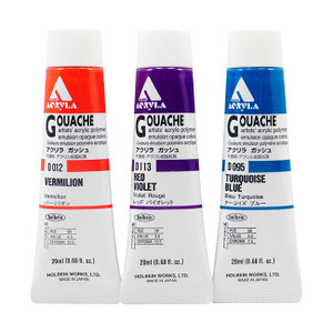Holbein Artists' Gouache, 15 mL, G554 Turquoise Green – St. Louis Art Supply