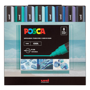 Posca Fine Tip Paint Marker Set, 16 Colors - Artist & Craftsman Supply