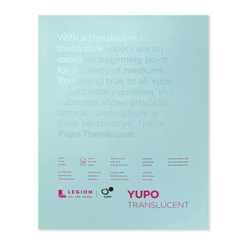 Legion Yupo Paper Mini Pad Sampler Set - 12 Pads, 2.5 X 3.75 Inches, Includes Medium, Heavy & Translucent For Artists