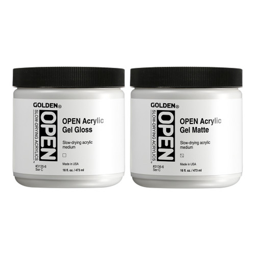 An image of Golden OPEN Acrylic Gels.