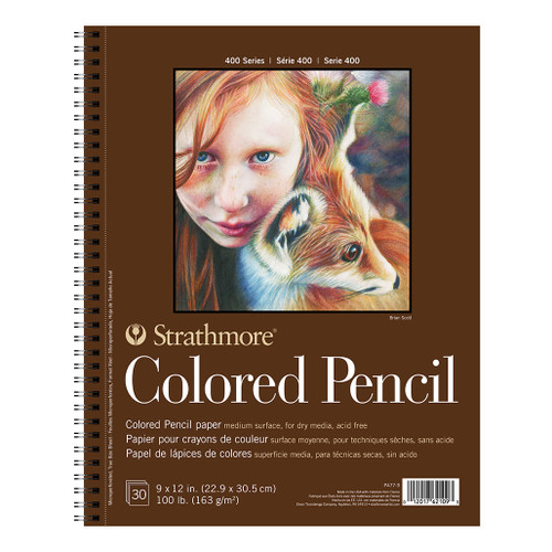 An image of a Strathmore 400 Series Colored Pencil Pad, 9" x 12". 