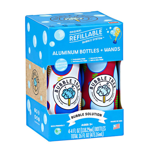 An image of a Bubble Tree Aluminum Bottle 4-Pack.