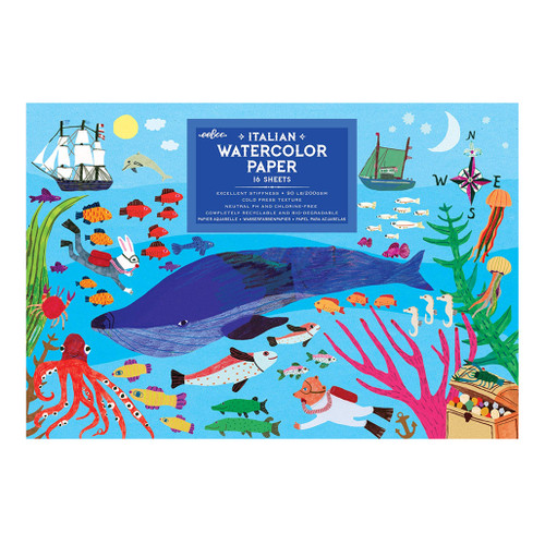 An image of an EeBoo In the Sea Watercolor Pad.