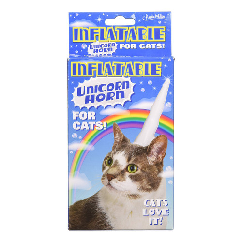An image of Archie McPhee Inflatable Unicorn Horn For Cats.